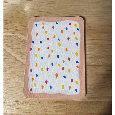 Confetti Cupcake Poptart aceo art card thumbnail 1