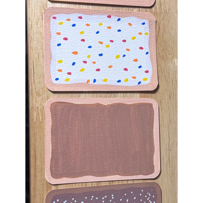 Confetti Cupcake Poptart aceo art card thumbnail 2
