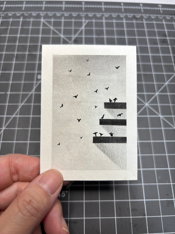 Perch aceo art card