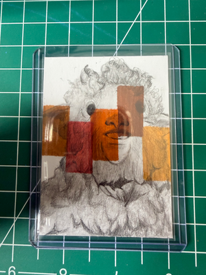 Fragments of Identity- Original Hand-Drawn ACEO aceo art card thumbnail 3