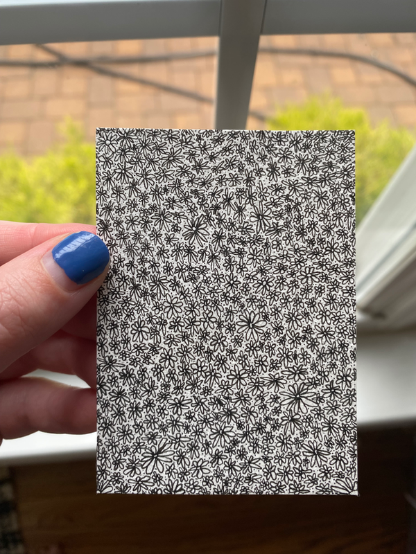 Crazy Daisy aceo art card