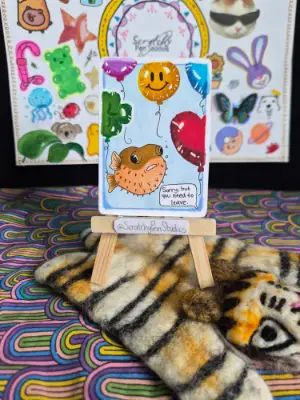 Fish Set Bundle! Fish, Sea Life aceo art card thumbnail 1