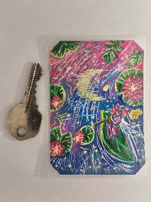 Moonlight River aceo art card thumbnail 2