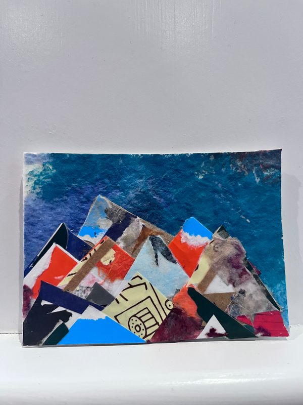 Mountain Range 2 aceo art card