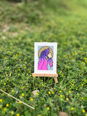 The Sun in Her Mind aceo art card thumbnail 2