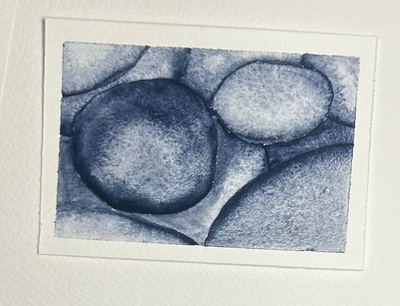 Rocks of Black Beach aceo art card thumbnail 1