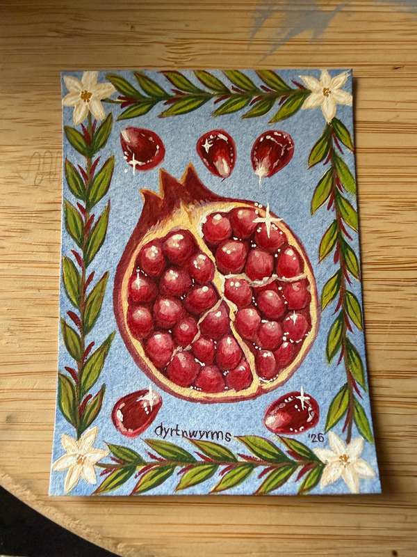 Forbidden Fruit aceo art card