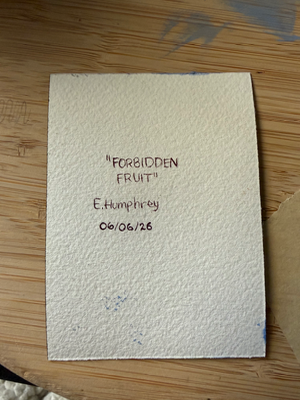 Forbidden Fruit aceo art card thumbnail 2