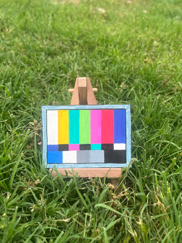 No Signal aceo art card