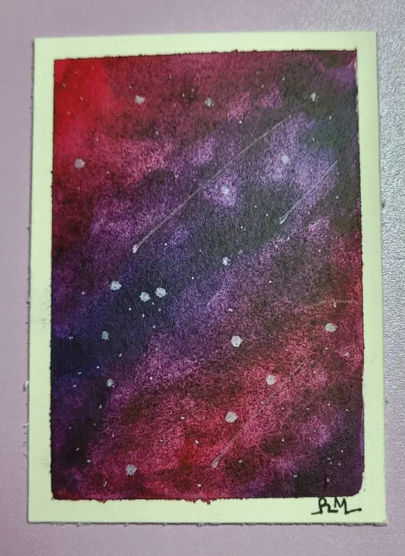 Dark Space 1 aceo art card
