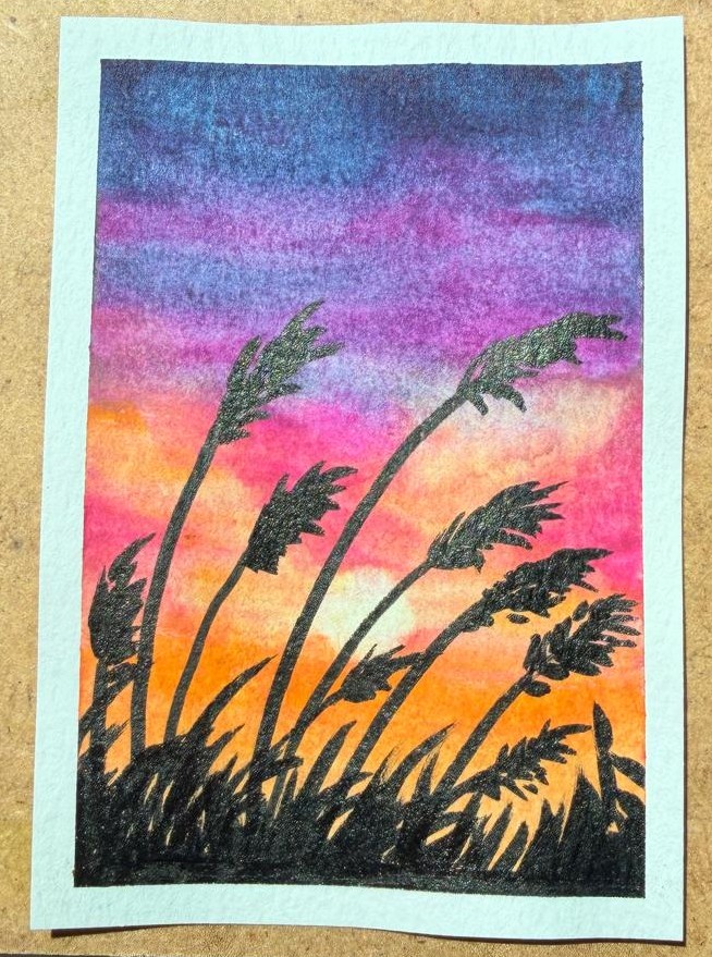 Tranquility aceo art card