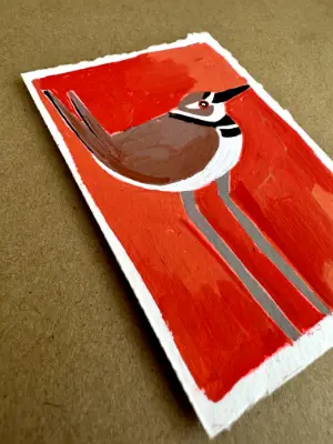 Killdeer | Bird Painting aceo art card thumbnail 2