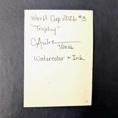 World Cup Trophy aceo art card thumbnail 2