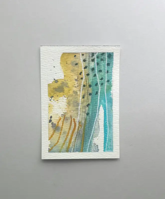 Golden Earth 2 aceo art card