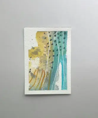 Golden Earth 2 aceo art card thumbnail 1