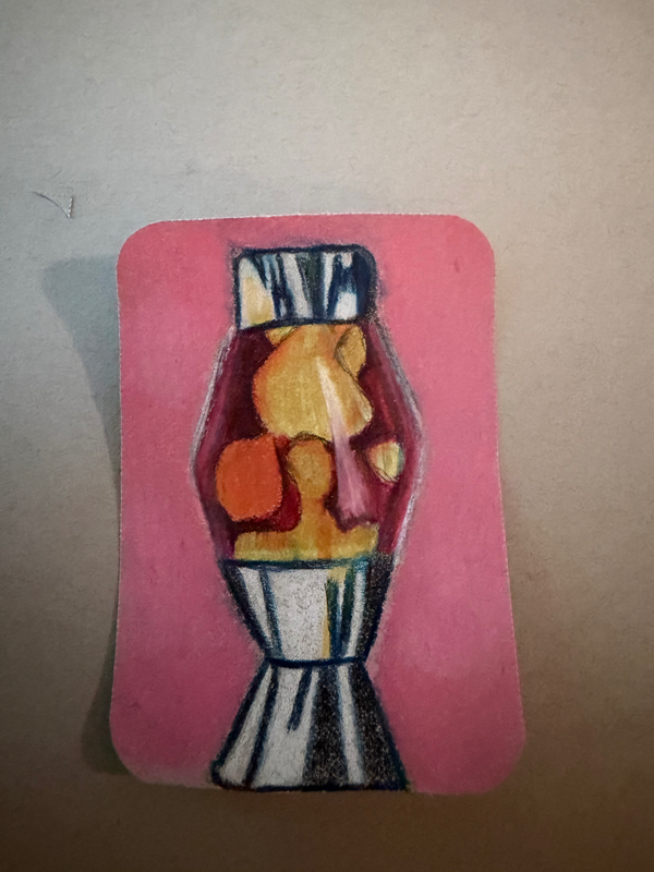 Lava Lamp aceo art card