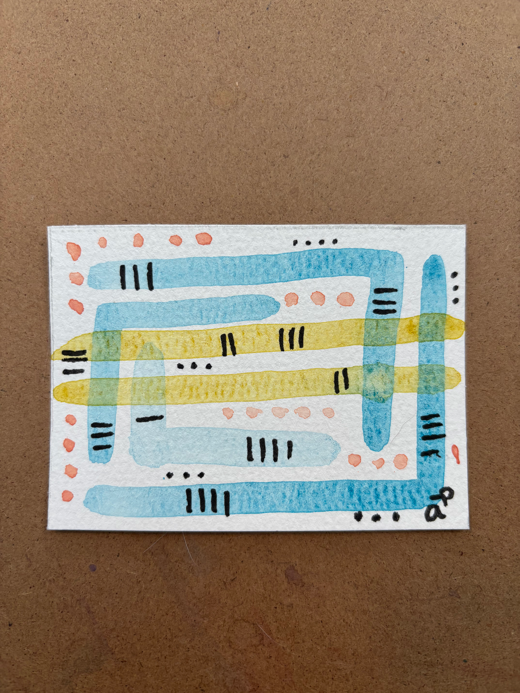 Shutes and Crayons aceo art card