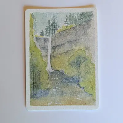 South Falls #2 aceo art card thumbnail 2