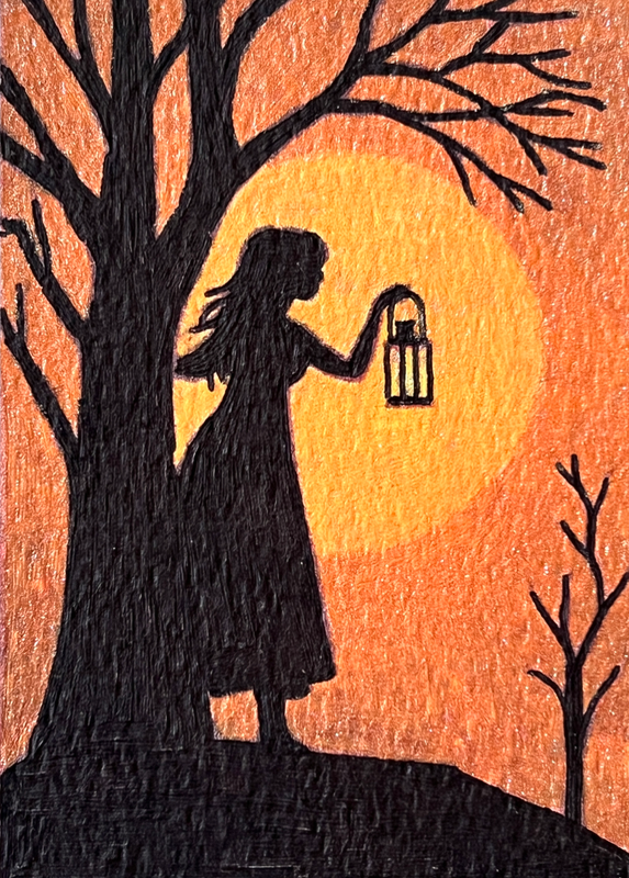 Light The Way aceo art card
