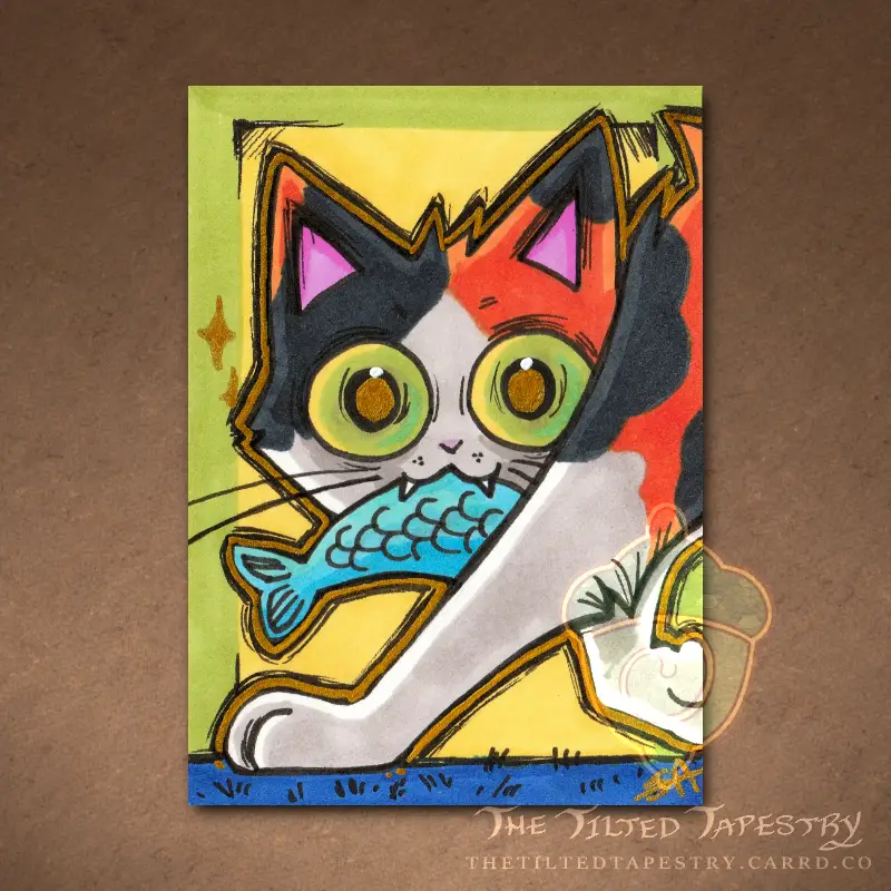 Snek (Cats Cats Cats 2 Collection) aceo art card