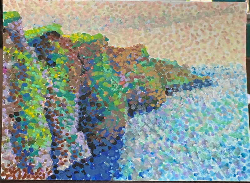 I want Moher Cliffs aceo art card