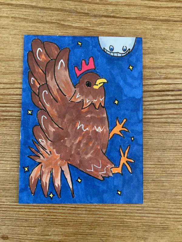 Ella's Midnight Run aceo art card