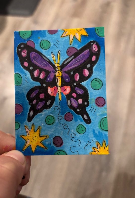 Butterfly Effect aceo art card