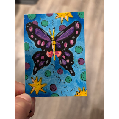 Butterfly Effect aceo art card thumbnail 1