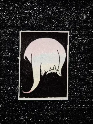 Lucy, Cyberpunk Edgerunners aceo art card thumbnail 1
