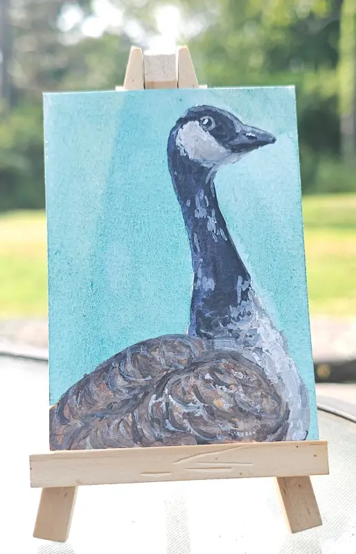 Canadian Goose aceo art card