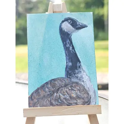 Canadian Goose aceo art card thumbnail 1