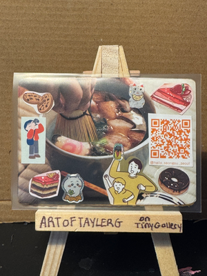 Lunch aceo art card thumbnail 1