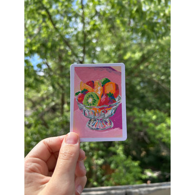 Fruit Cup aceo art card thumbnail 2