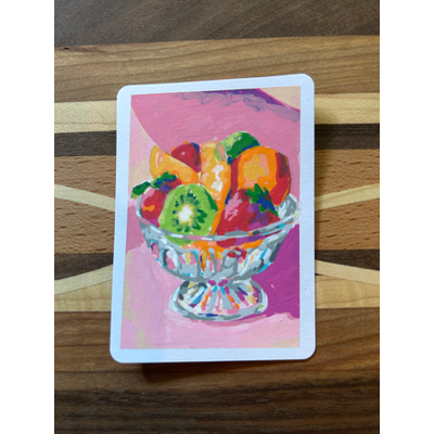 Fruit Cup aceo art card thumbnail 1