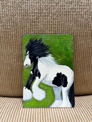 The Gypsy King – Original Watercolor ACEO aceo art card thumbnail 1