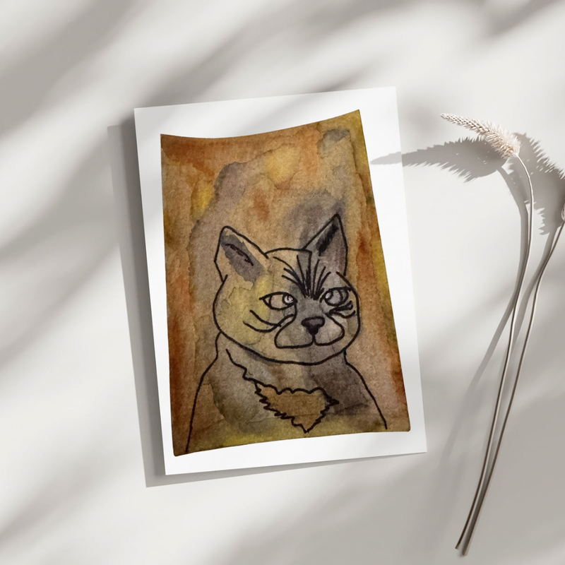 The Daily Disapproval aceo art card