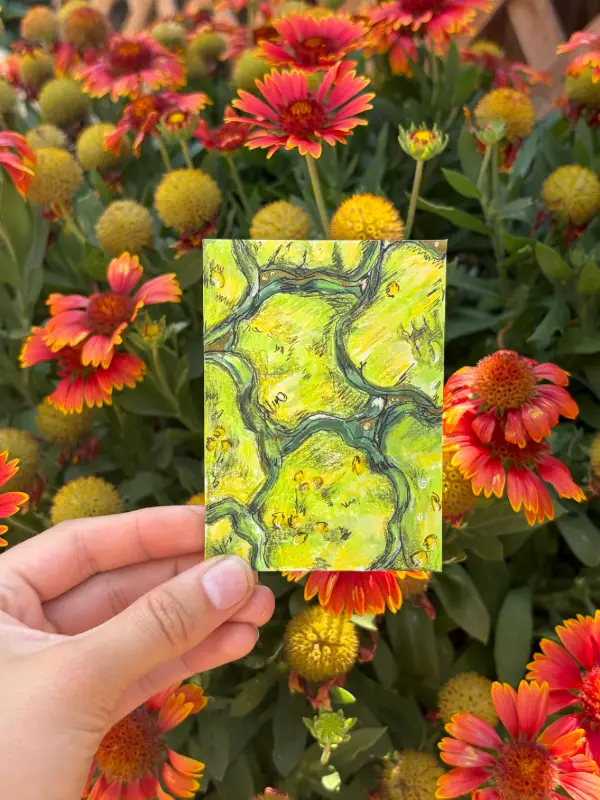 ACEO Original "Pickle your Chips" aceo art card