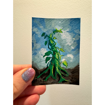 The beanstalk aceo art card thumbnail 2