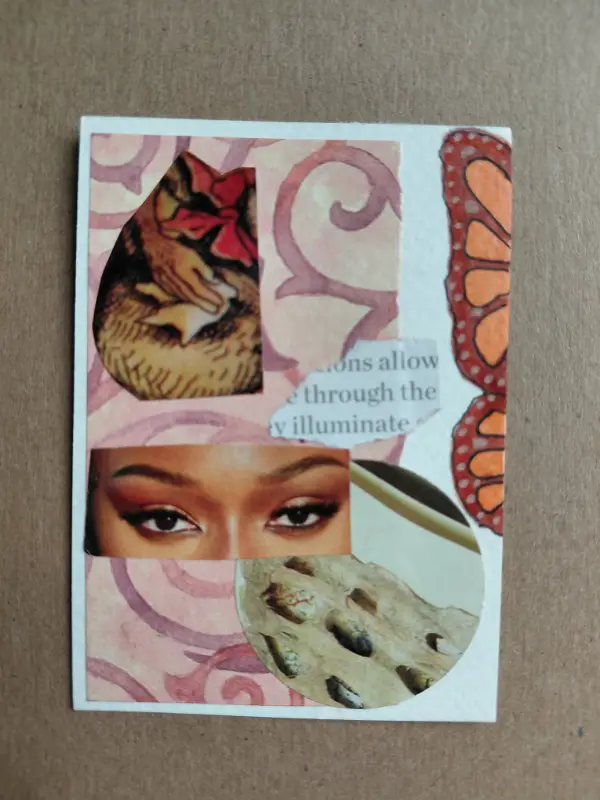 Butterfly  eyes aceo art card