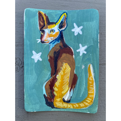 Four stars aceo art card thumbnail 2