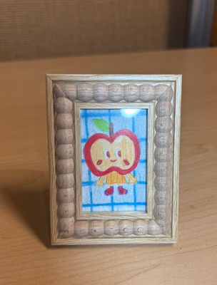 Apple (Frame Included) aceo art card thumbnail 2