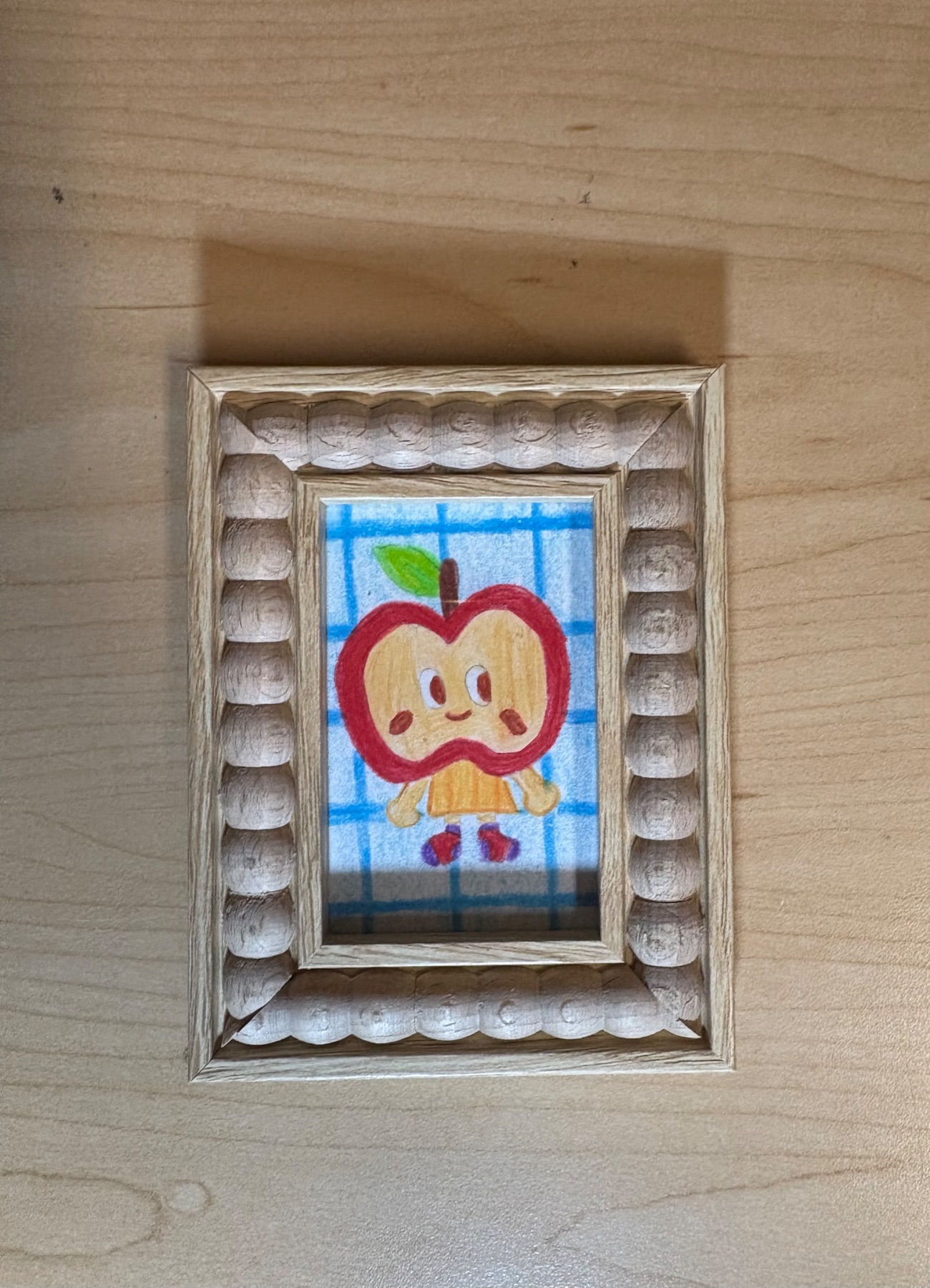 Apple (Frame Included) aceo art card
