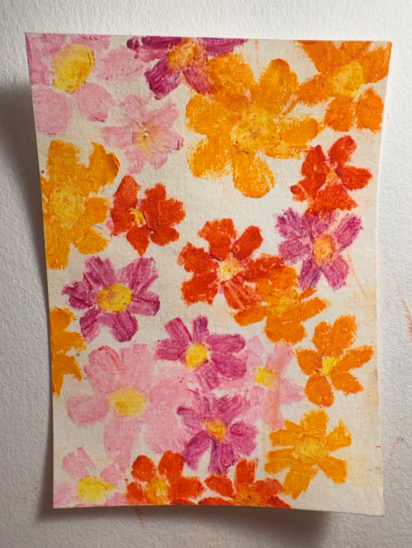 Bunch of Flowers aceo art card