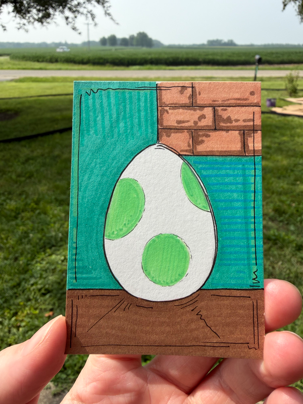 Oh Yoshi aceo art card