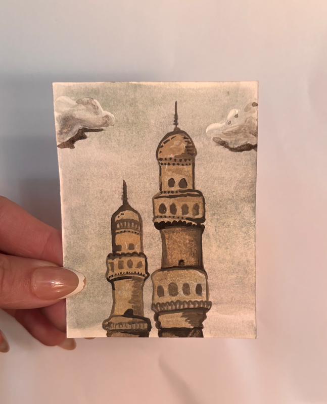 Castle aceo art card