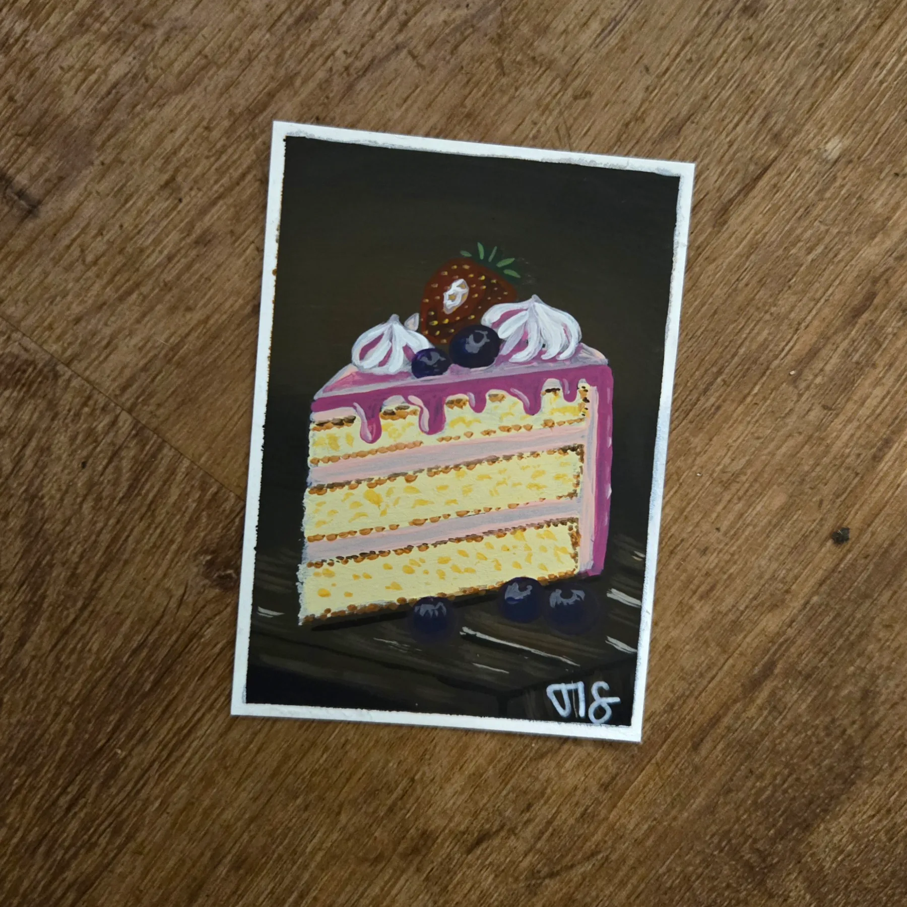Cake aceo art card