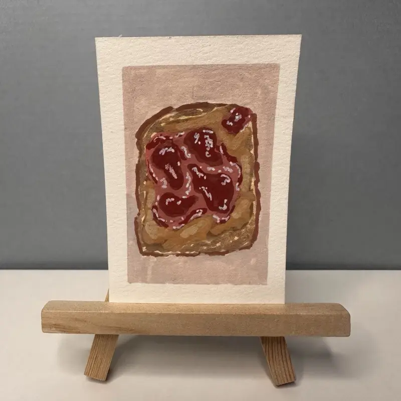 Peanutbutter Jelly Time aceo art card