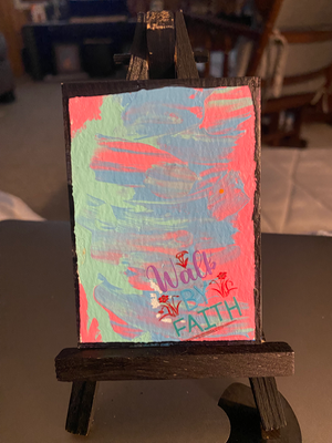 Walk by Faith aceo art card thumbnail 1