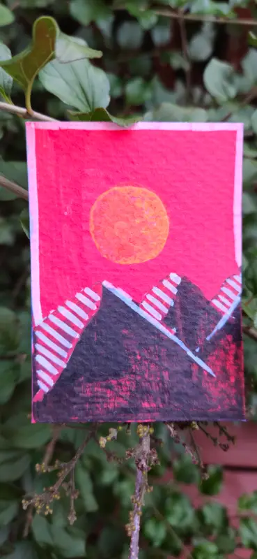 Sun Flare aceo art card