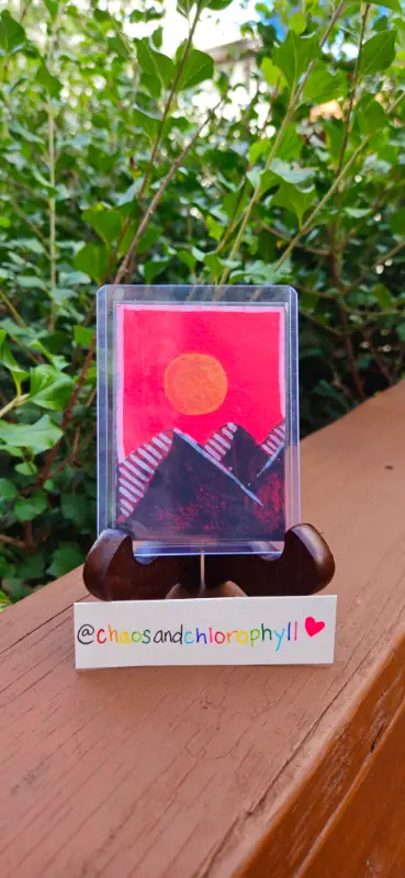 Sun Flare aceo art card